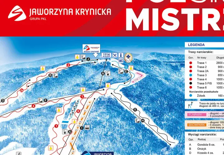 Jaworzyna Krynicka snowpark - idealne miejsce dla snowboardzistów i narciarzy